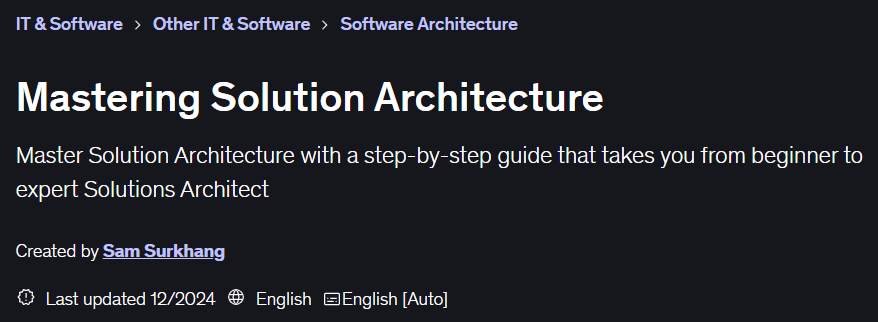 Images · Mastering Solution Architecture 2024-10