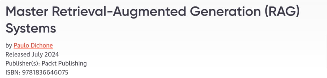 Pictures · Oreilly — Master Retrieval-Augmented Generation (RAG) Systems 2024-7