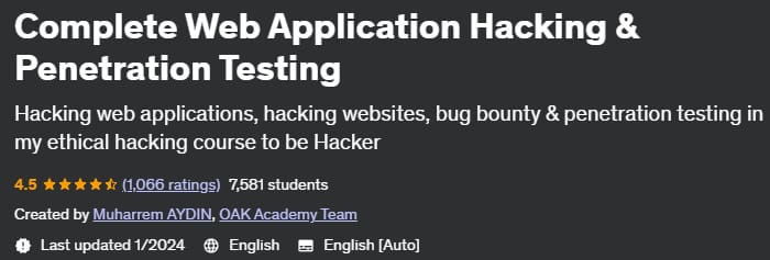 Pictures · Udemy — Complete Web Application Hacking & Penetration Testing 2023-10