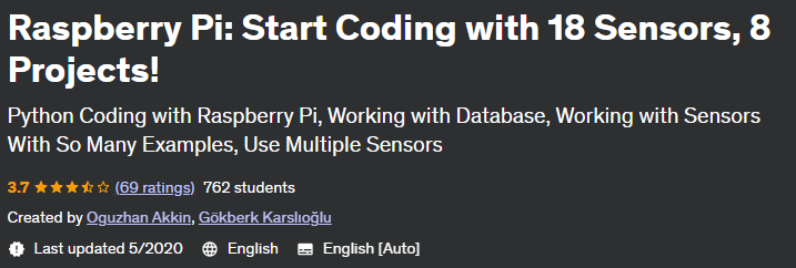 Pictures · Raspberry Pi: Start Coding with 18 Sensors, 8 Projects! 2020-5