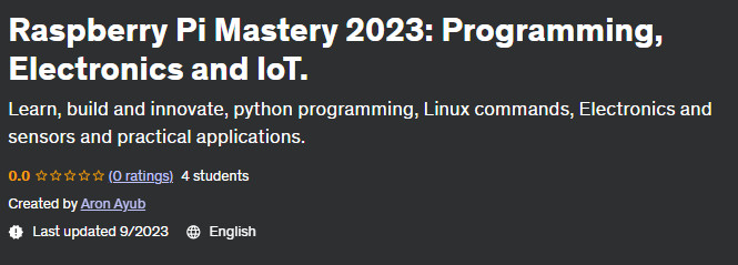 Pictures · Udemy — Raspberry Pi Mastery 2023: Programming, Electronics and IoT. 2023-9