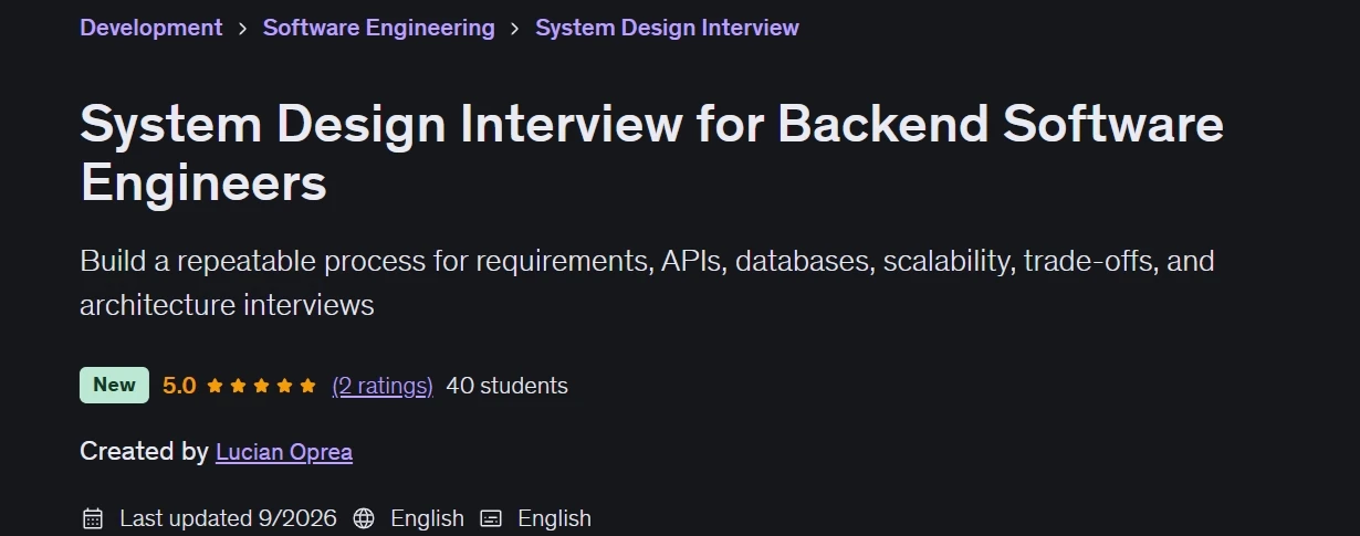 이미지 · Backend 소프트웨어 엔지니어를 위한 시스템 디자인 인터뷰 2026-9