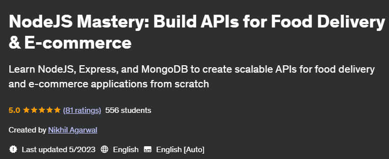 Pictures · Udemy — NodeJS Mastery: Build APIs for Food Delivery & E-commerce 2023-5