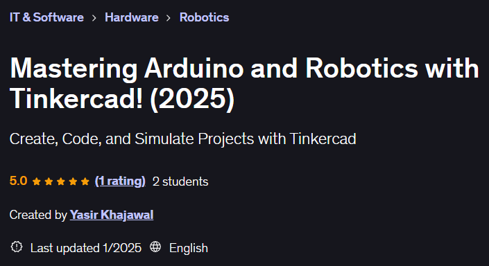 이미지 · Arduino와 Robotics를 Tinkercad로 마스터하십시오! (2025) 2024-11