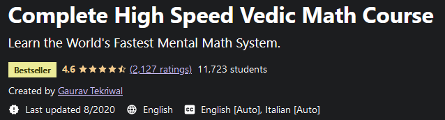 Pictures · Udemy — Complete High Speed Vedic Math Course 2019-10