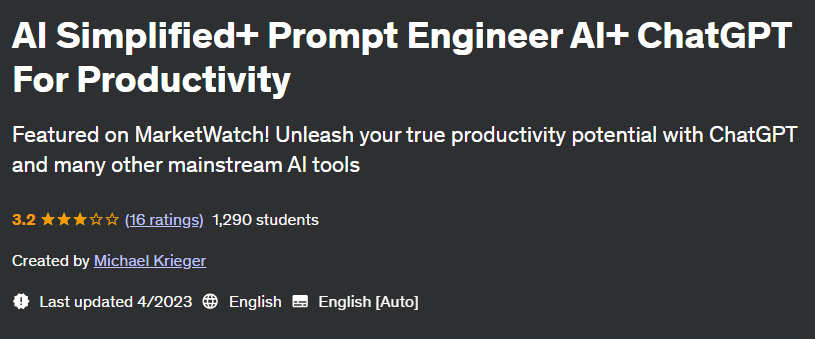 Pictures · AI Simplified+ Prompt Engineer AI+ ChatGPT For Productivity 2024-6