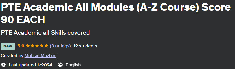 Pictures · Udemy — PTE Academic All Modules (A-Z Course) Score 90 EACH 2024-1