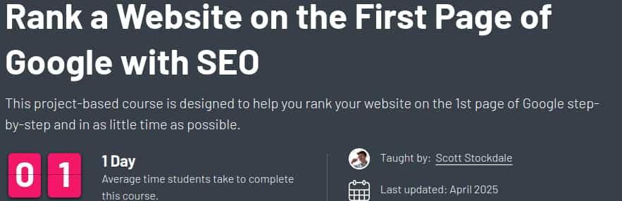 Pictures · ZeroToMastery — Rank a Website on the First Page of Google with SEO 2025-4