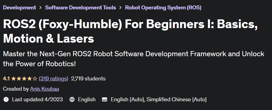 Pictures · ROS2 (Foxy-Humble) For Beginners I: Basics Motion & Lasers 2023-3