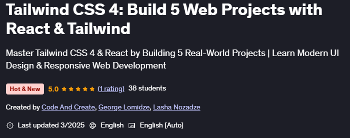 Pictures · Udemy — Tailwind CSS 4: Build 5 Web Projects with React & Tailwind 2025-3