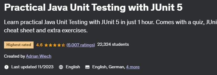 Pictures · Udemy — Practical Java Unit Testing with JUnit 5 2021-3