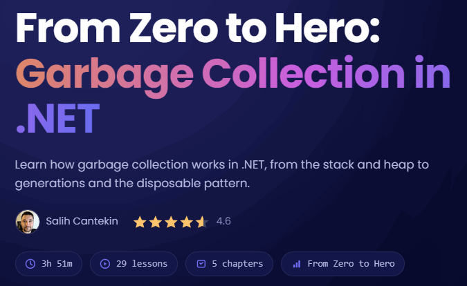 이미지 · Dometrain - From Zero to Hero: Garbage 컬렉션 .NET 2026-7