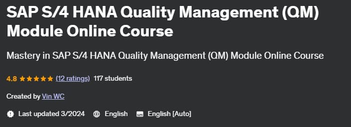 Pictures · Udemy — SAP S/4 HANA Quality Management (QM) Module Online Course 2024-3
