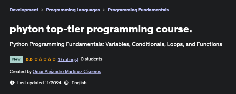 Pictures · Udemy — phyton top-tier programming course. 2024-11