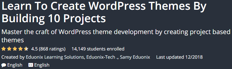 Pictures · Udemy — Learn To Create WordPress Themes By Building 10 Projects 2018-12
