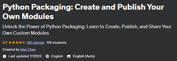 Pictures · Python Packaging: Create and Publish Your Own Modules 2023-6