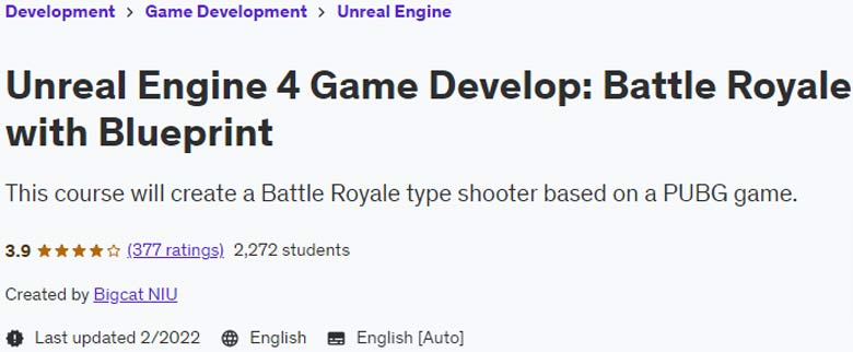 Pictures · Udemy — Unreal Engine 4 Game Develop: Battle Royale with Blueprint 2022-2