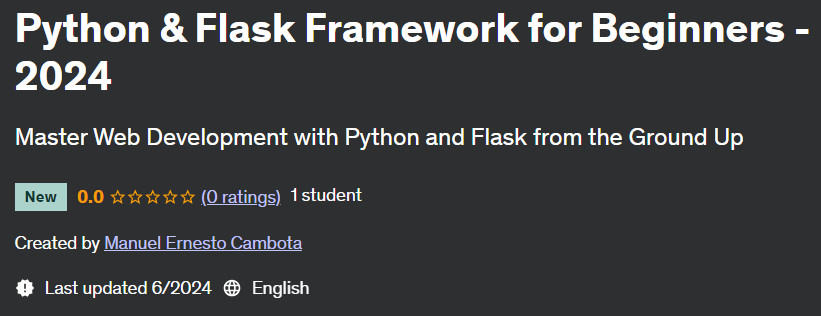 Pictures · Python & Flask Framework for Beginners – 2024 2024-6