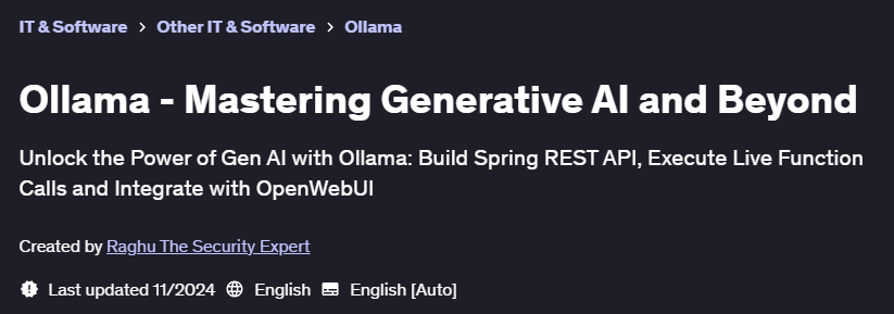 Pictures · Udemy — Ollama – Mastering Generative AI and Beyond 2024-10