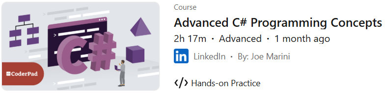 Pictures · LinkedIn — Advanced C# Programming Concepts 2025-6