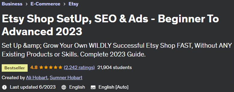 Pictures · Udemy — Etsy Shop SetUp, SEO & Ads – Beginner To Advanced 2023 2023-6