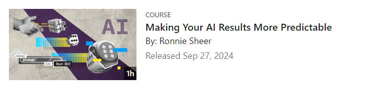 Pictures · LinkedIn — Making Your AI Results More Predictable 2024-10