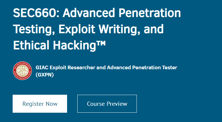 Pictures · SANS — SEC660: Advanced Penetration Testing, Exploit Writing, and Ethical Hacking™ 2021-12