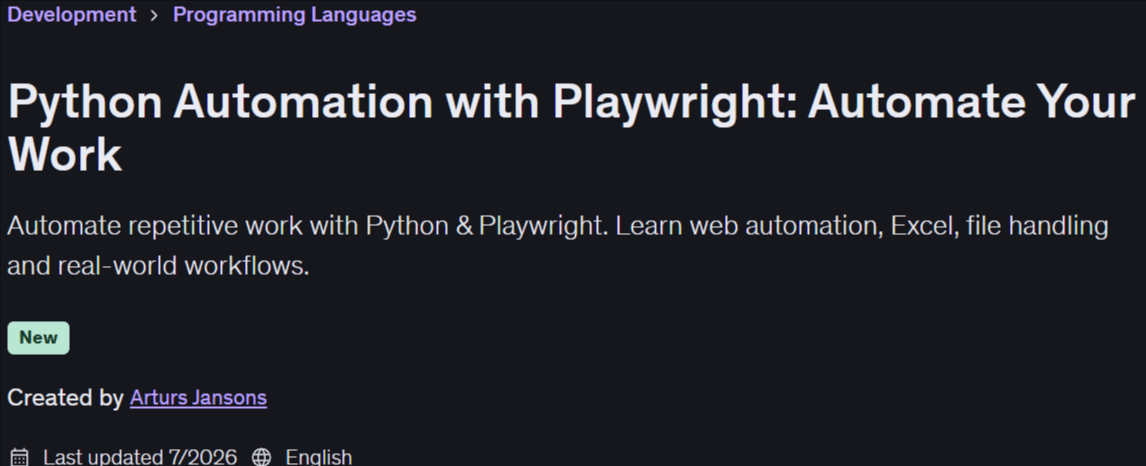 चित्र · Python Playwright के साथ ऑटोमेशन: अपने काम को स्वचालित करें 2026-7