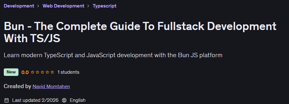 تصاویر · Bun – TS / JS کے ساتھ Fullstack کی ترقی کے لئے مکمل گائیڈ 2026-2