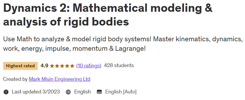 Pictures · Dynamics 2: Mathematical modeling & analysis of rigid bodies 2023-3