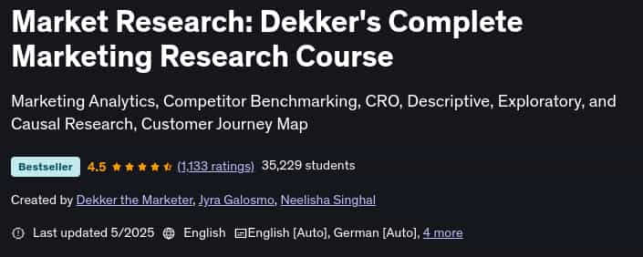 Pictures · Udemy — Market Research: Dekker’s Complete Marketing Research Course 2025-5