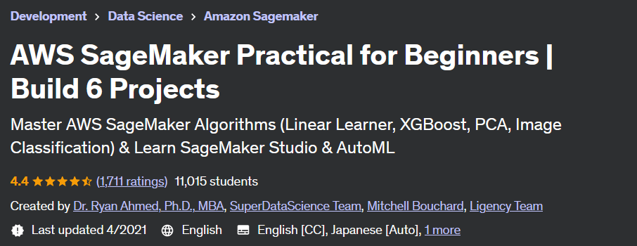 Pictures · AWS SageMaker Practical for Beginners | Build 6 Projects 2021-4