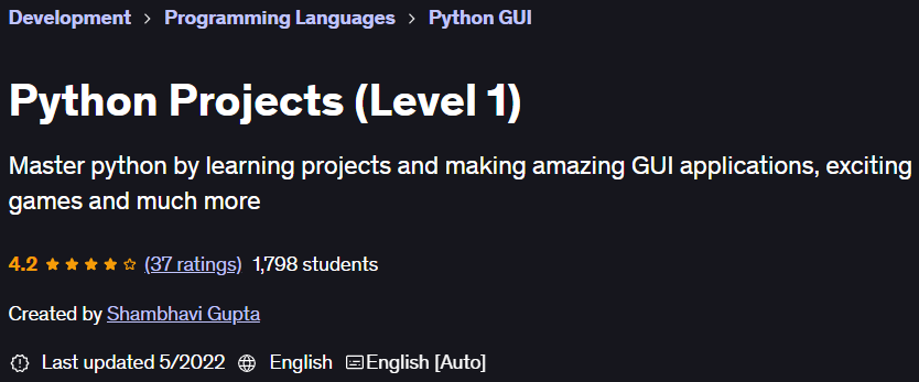 Pictures · Python Projects (Level 1) 2022-3