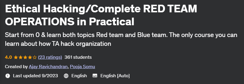 Pictures · Ethical Hacking/Complete RED TEAM OPERATIONS in Practical 2023-9