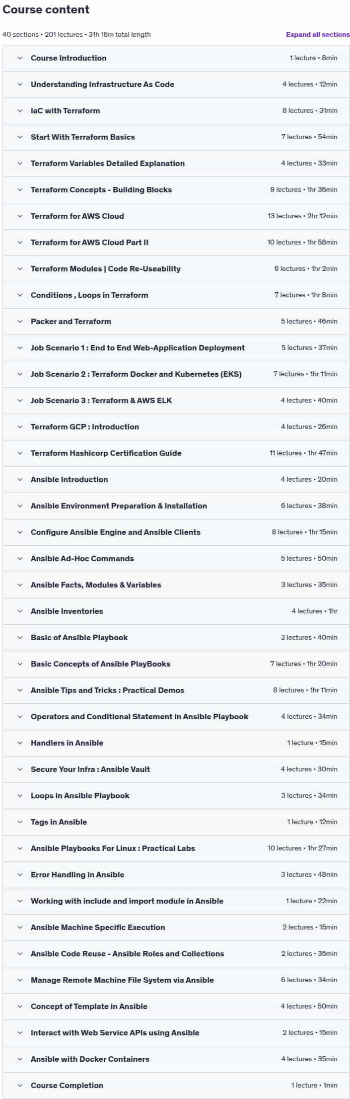 Temas del curso · El completo Terraform con Ansible El Bootcamp 2025 2025-8