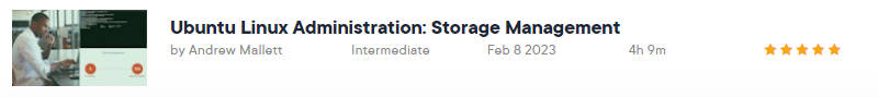 Pictures · Pluralsight — Ubuntu Linux Administration: Storage Management 2023-2