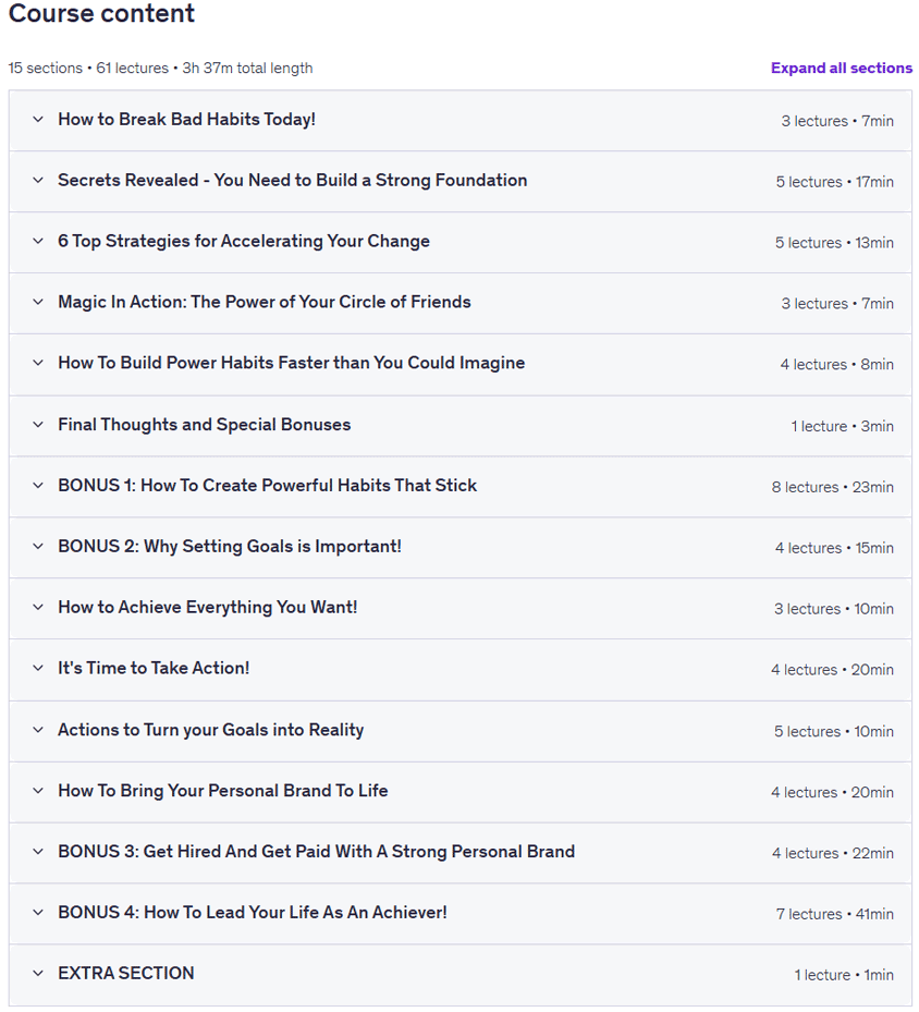Course topics · 10X STRATEGIC Habits: 40-min Atomic Routines for Leaders 2026-5