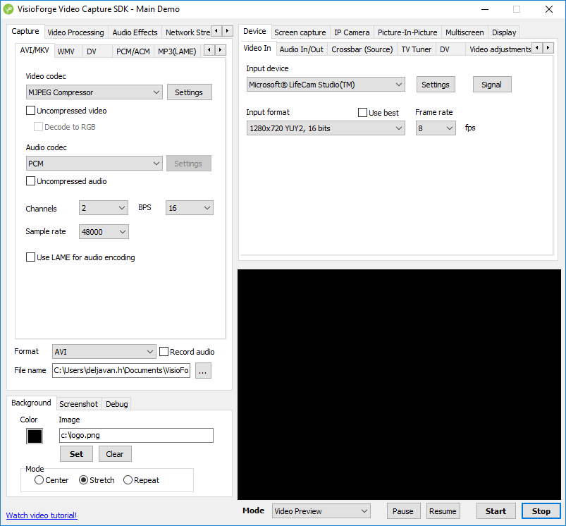 Pictures · VisioForge Video Capture SDK 10.0.47.0 D6-XE10.3