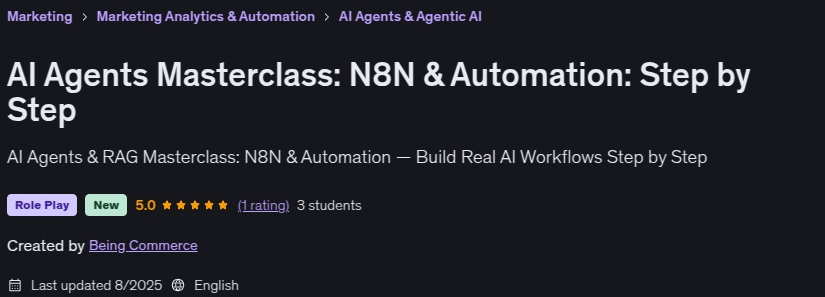 Imágenes · AI Agentes curso completo: n8n Automatización: paso a paso 2025-8