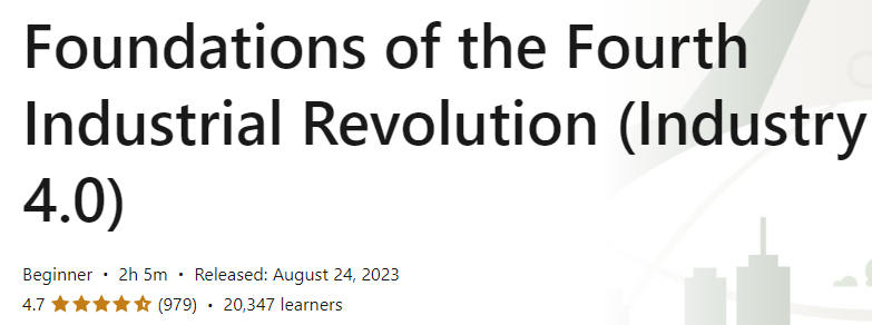 Pictures · LinkedIn — Foundations of the Fourth Industrial Revolution (Industry 4.0) 2023-8