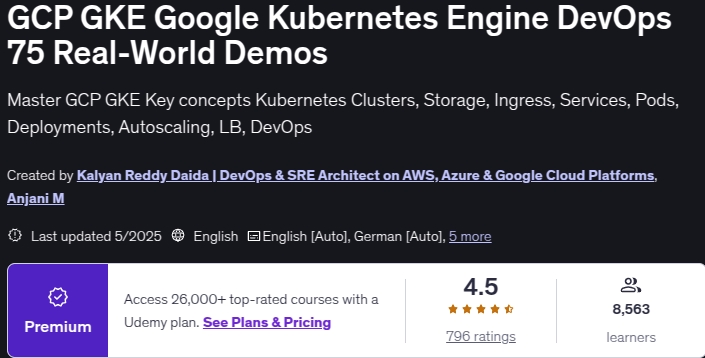 Bilder · GCP GKE Google Kubernetes Motoren DevOps 75 Real-Welt Demos 2025-5