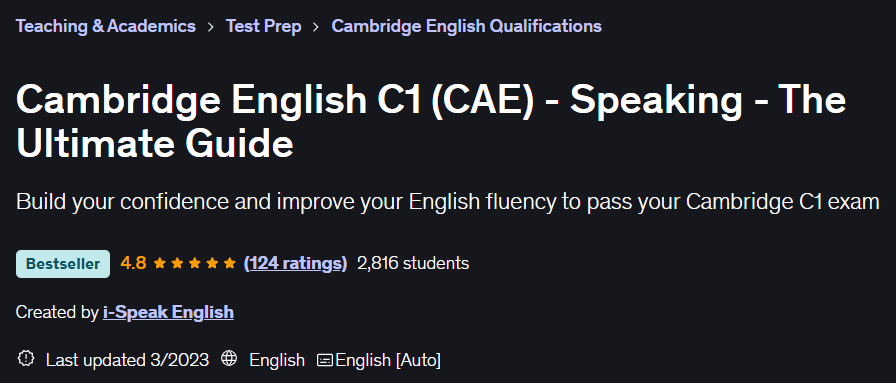 图片 · 剑桥英语C1(CAE) - 说话 - 最终指南 2022-8