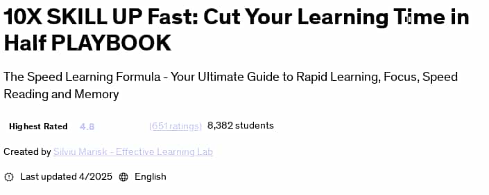 Pictures · Udemy — 10X SKILL UP Fast: Cut Your Learning Time in Half PLAYBOOK 2025-4