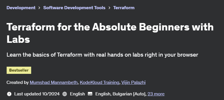 Pictures · Terraform for the Absolute Beginners with Labs 2024-11