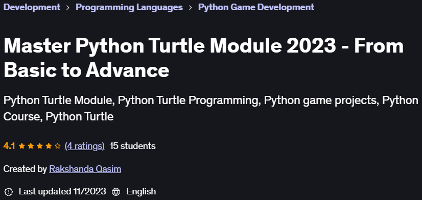 Pictures · Master Python Turtle Module 2023 – From Basic to Advance 2023-11