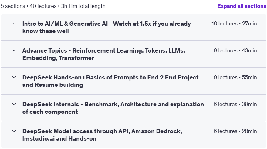 课程主题 · DeepSeek 和 Generative AI 综合课程 软件工程师 2025-2