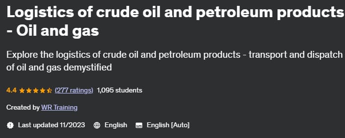 Pictures · Udemy — Logistics of crude oil and petroleum products – Oil and gas 2021-4