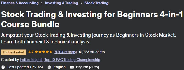 Pictures · Udemy — Stock Trading & Investing for Beginners 4-in-1 Course Bundle 2023-3