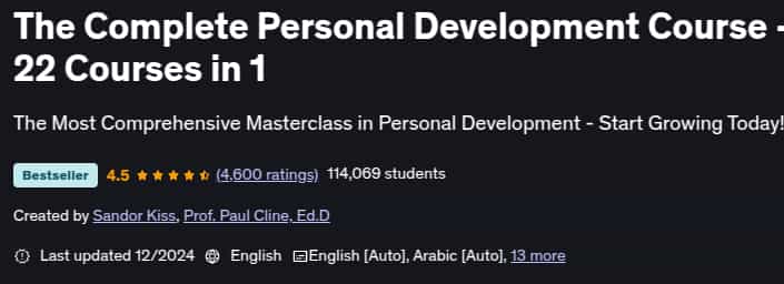 Pictures · Udemy — The Complete Personal Development Course – 22 Courses in 1 2024-12