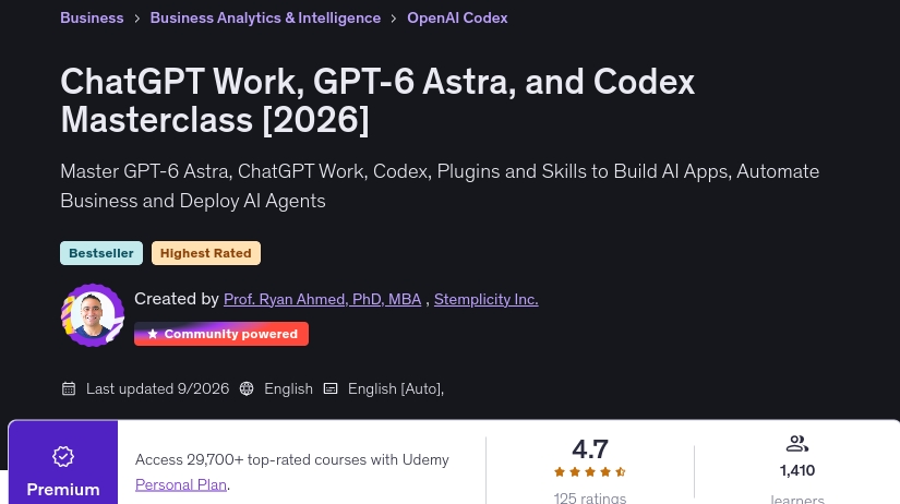 Pictures · ChatGPT Work, GPT-6 Astra, and Codex Masterclass [2026] 2026-9